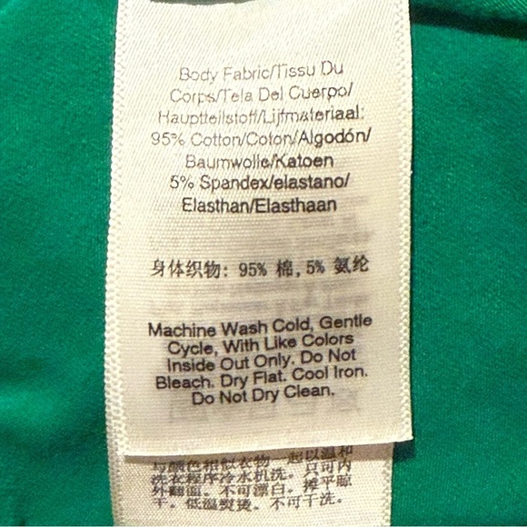 DKNY Asymmetrical Green Tunic Dress with Dolman Sleeves - Picture 4 of 4